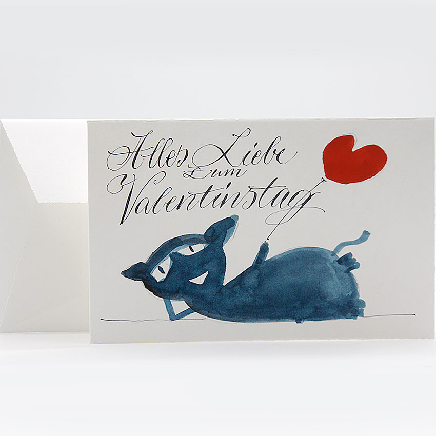 Karte Valentinstag: Alles Liebe
