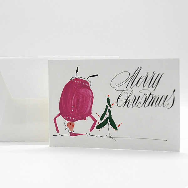 Weihnachtsmann steht Kopf