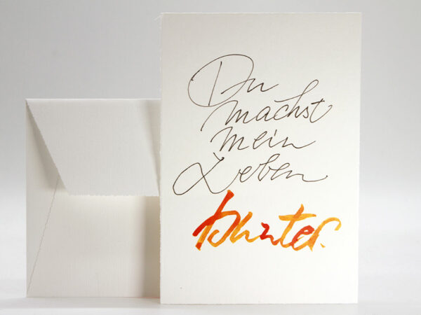 Valentinstag Grußkarte: Liebesgrüße