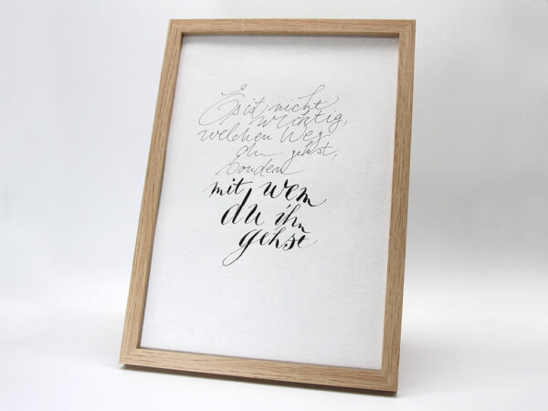 Kalligraphie zum Valentinstag: Unser Weg