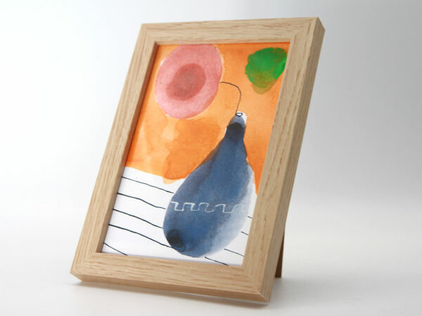 Moderne Aquarallmalerei: Mediterranes Blumenmotiv