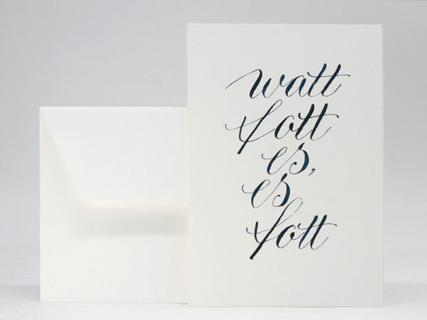 Geschenkkarte: Kölsches Grundgesetz – Artikel 4: Wat fott es, es fott