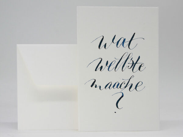 Geschenkkarte: Kölsches Grundgesetz – Artikel 7: Wat wellste maache?