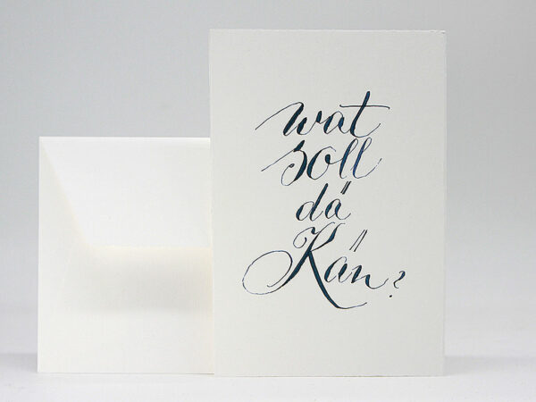 Geschenkkarte: Kölsches Grundgesetz – Artikel 9: Wat soll dä Kwatsch/Käu?