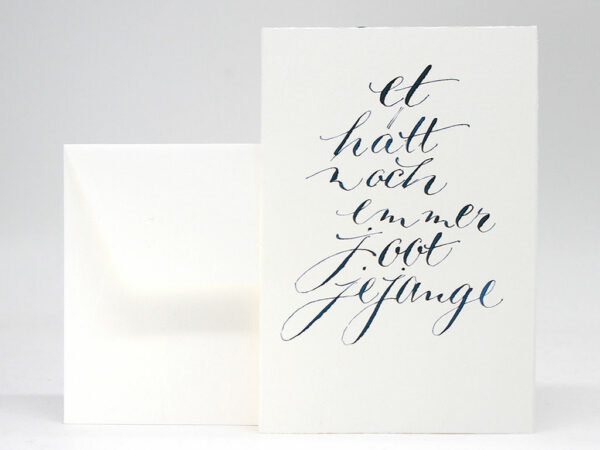 Geschenkkarte: Kölsches Grundgesetz – Artikel 3: Et hätt noch emmer joot jejange