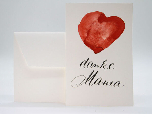 Grußkarte zum Muttertag: "Danke Mama"