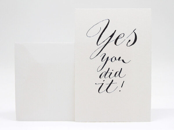 Die Glückwunschkarte zur bestandenen Prüfung