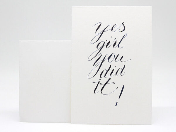 Die Glückwunschkarte zur bestandenen Prüfung