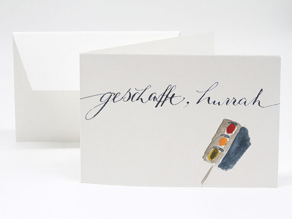 Die Glückwunschkarte zur bestandenen Führerscheinprüfung