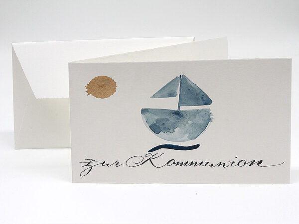 Eine einzigartige Glückwunschkarte zur Kommunion